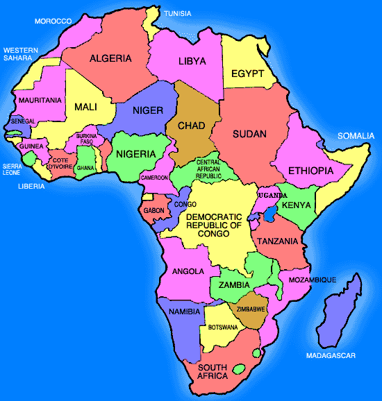 SAHEL AND CENTRAL AFRICA MAP